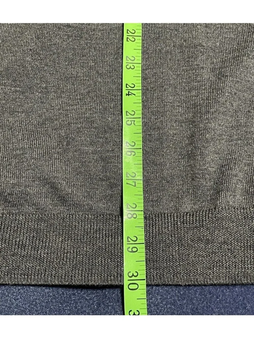 Nordstrom Men's Xl Extra Fine Merino Wool V-Neck Sweater Gray
